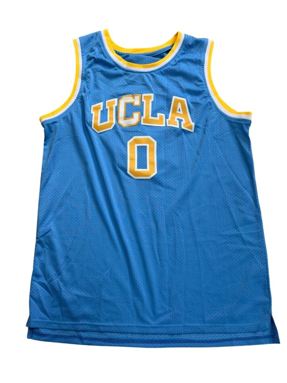 UCLA Russell Westbrook #0 Blue Basketball Jersey Large